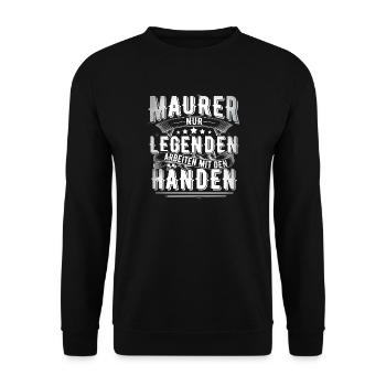 Maurer - Unisex Pullover - Schwarz - Vorne - Alina (178cm) & Michal (187cm)