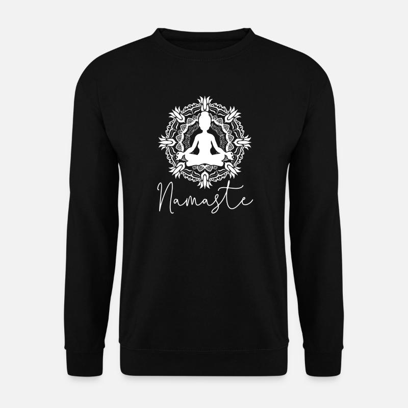 Namaste - Unisex Pullover - Schwarz