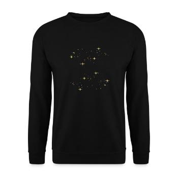 Étoiles étoiles étoiles étoiles - Sweat-shirt Unisexe - noir - Devant - Alina (178cm) & Michal (187cm)