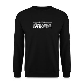 Urban Explorer - Unisex Sweatshirt - black - Front - Alina (178cm) & Michal (187cm)