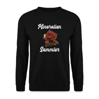 Mineralien Steine Geologie Sammler Mineral Geologe - Unisex Pullover - Schwarz - Vorne - Alina (178cm) & Michal (187cm)