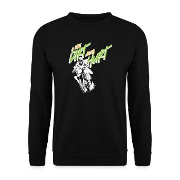Motocross Motocross Rider - Unisex Sweatshirt - black - Front - Alina (178cm) & Michal (187cm)