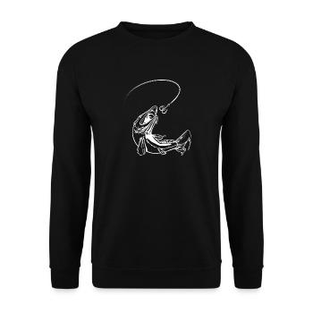 Frogfish Tattoo Design - Unisex Sweatshirt - black - Front - Alina (178cm) & Michal (187cm)
