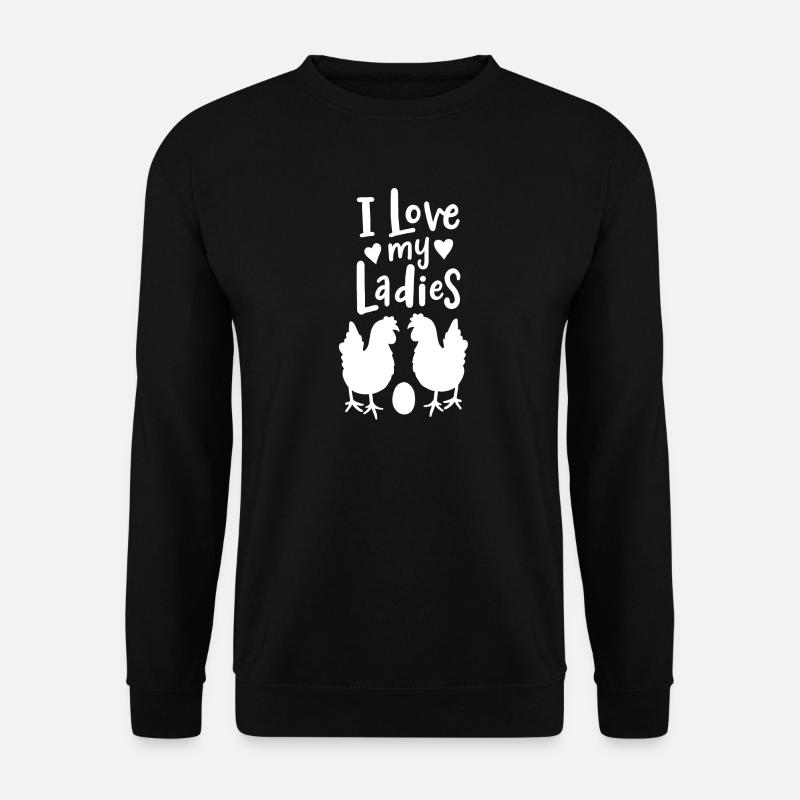 Hühner Hühnerhaltung - Unisex Pullover - Schwarz