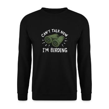 Observation des oiseaux Ornithologues amateurs - Sweat-shirt Unisexe - noir - Devant - Alina (178cm) & Michal (187cm)