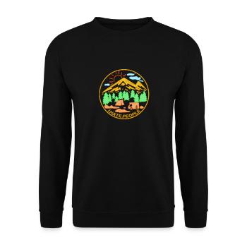 Ich hasse Menschen - Unisex Pullover - Schwarz - Vorne - Alina (178cm) & Michal (187cm)