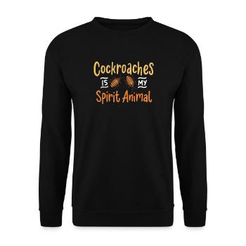 Kakerlake Insekt - Unisex Pullover - Schwarz - Vorne - Alina (178cm) & Michal (187cm)