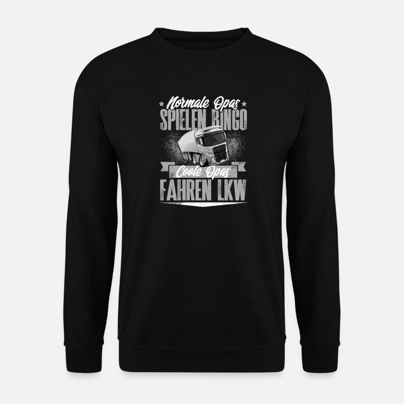 Lkw Opa - Unisex Pullover - Schwarz