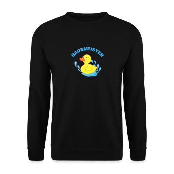 Bademeister - Unisex Pullover - Schwarz - Vorne - Alina (178cm) & Michal (187cm)