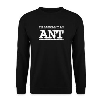 Fourmis Insectes Fourmis - Sweat-shirt Unisexe - noir - Devant - Alina (178cm) & Michal (187cm)