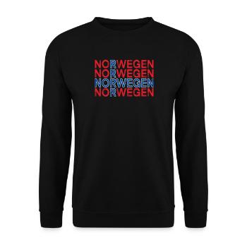 Norwegen - Unisex Pullover - Schwarz - Vorne - Alina (178cm) & Michal (187cm)