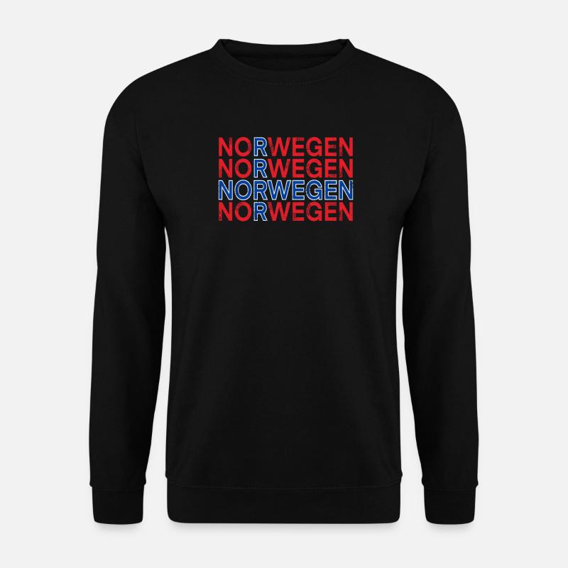 Norwegen - Unisex Pullover - Schwarz