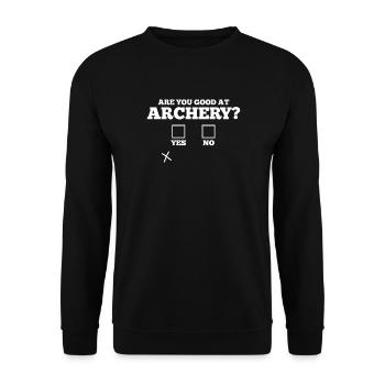 Archerie - Sweat-shirt Unisexe - noir - Devant - Alina (178cm) & Michal (187cm)