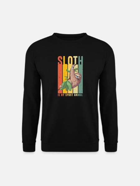 sloth - Unisex Sweatshirt - black