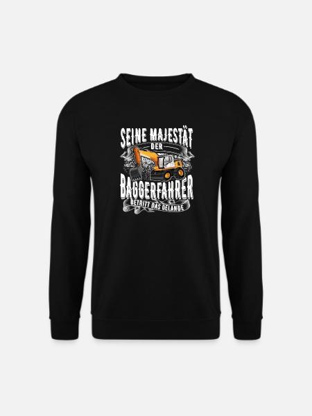 Baggerfahrer - Unisex Pullover - Schwarz