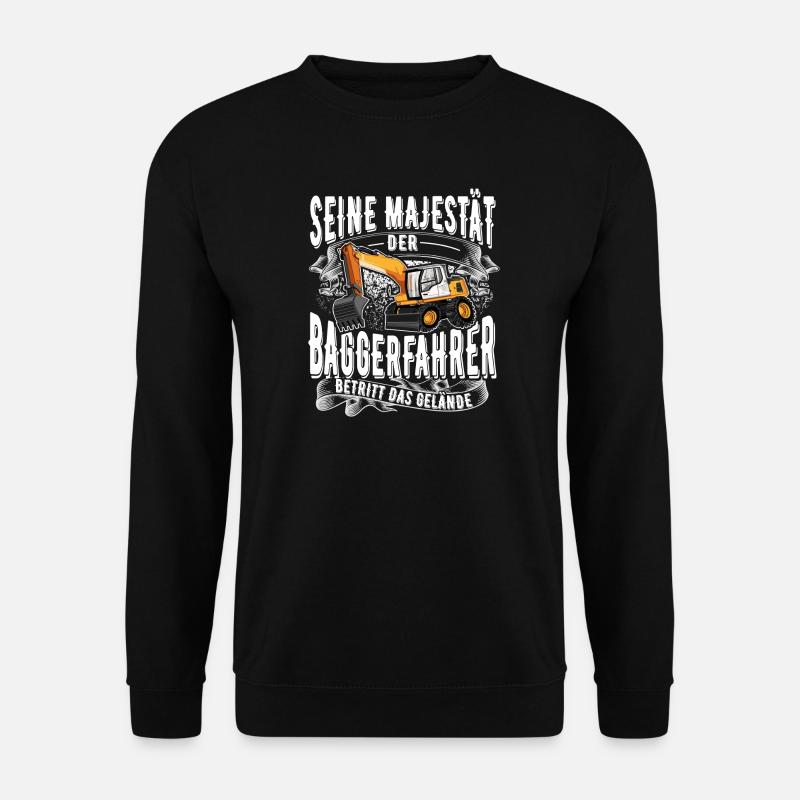 Baggerfahrer - Unisex Pullover - Schwarz