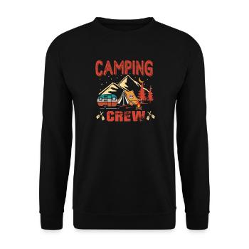 Camping Crew - Unisex Pullover - Schwarz - Vorne - Alina (178cm) & Michal (187cm)