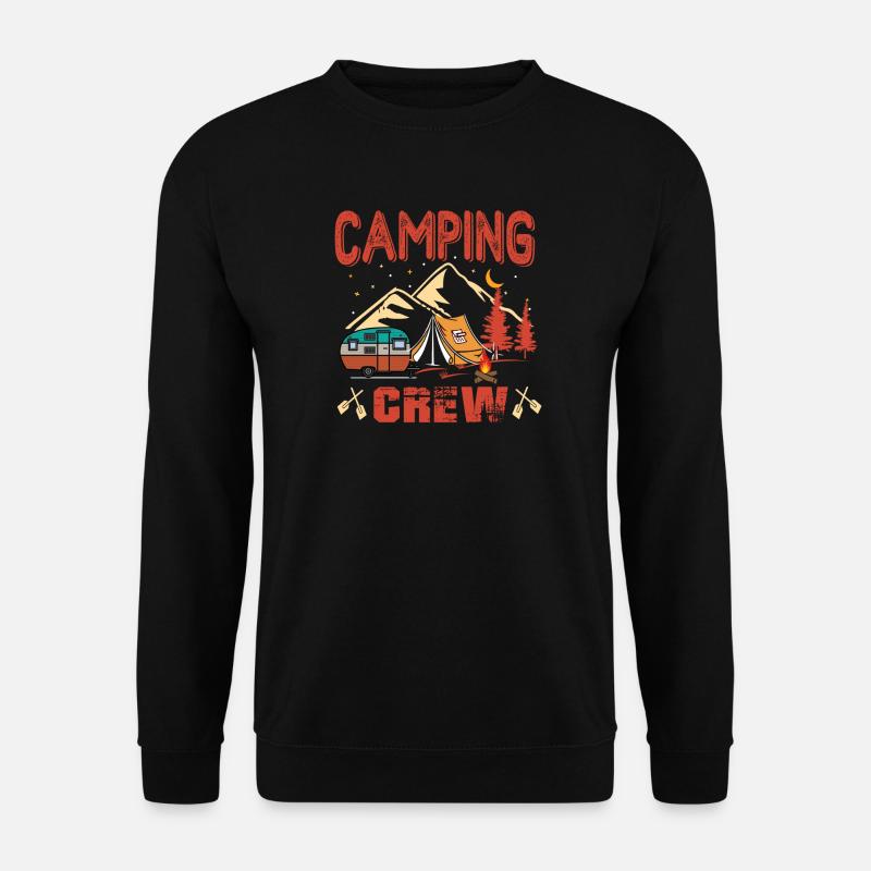 Camping Crew - Unisex Pullover - Schwarz