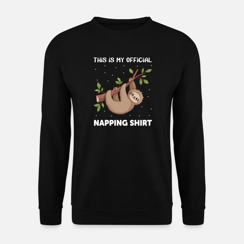 Sloth pajamas - Unisex Sweatshirt - black
