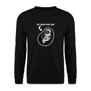 grossesse bébé enceinte - Sweat-shirt Unisexe - noir - Devant - Alina (178cm) & Michal (187cm)