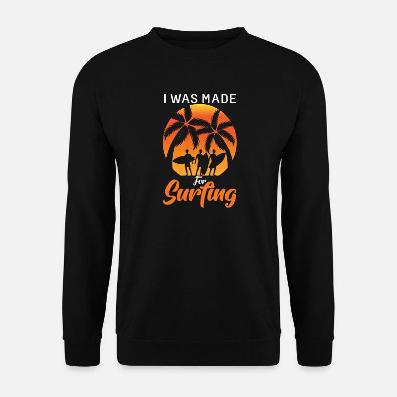 Surfen - Unisex Pullover - Schwarz