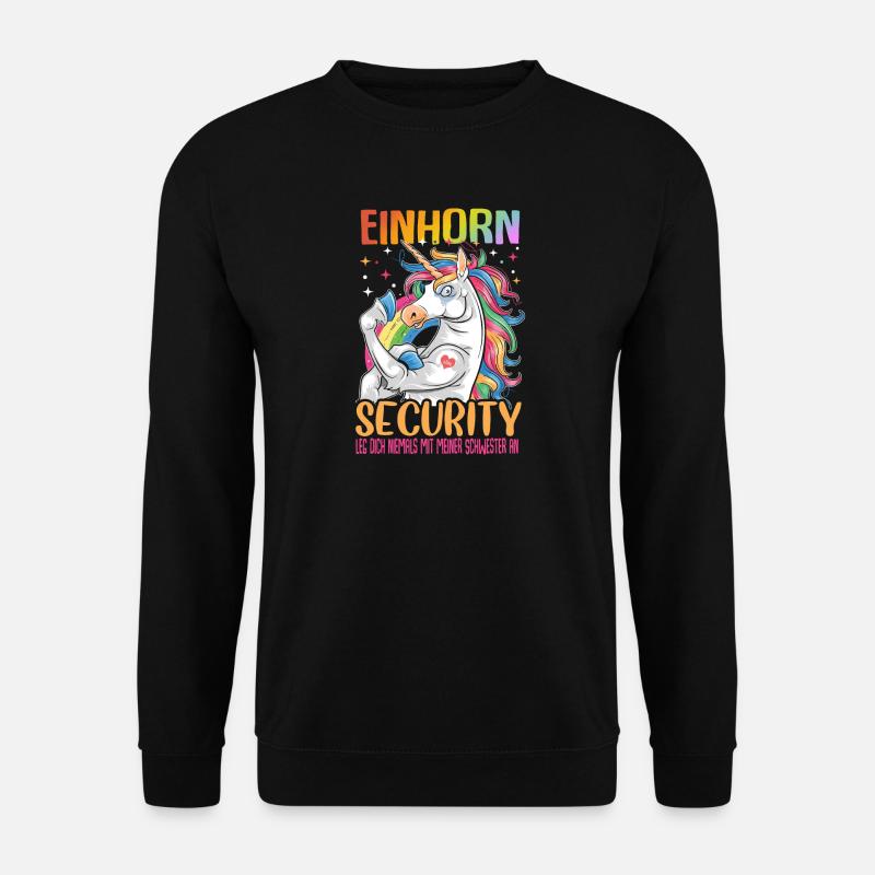 Einhorn Security Schwester - Unisex Pullover - Schwarz