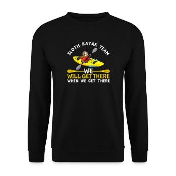 Kayak - Unisex Sweatshirt - black - Front - Alina (178cm) & Michal (187cm)