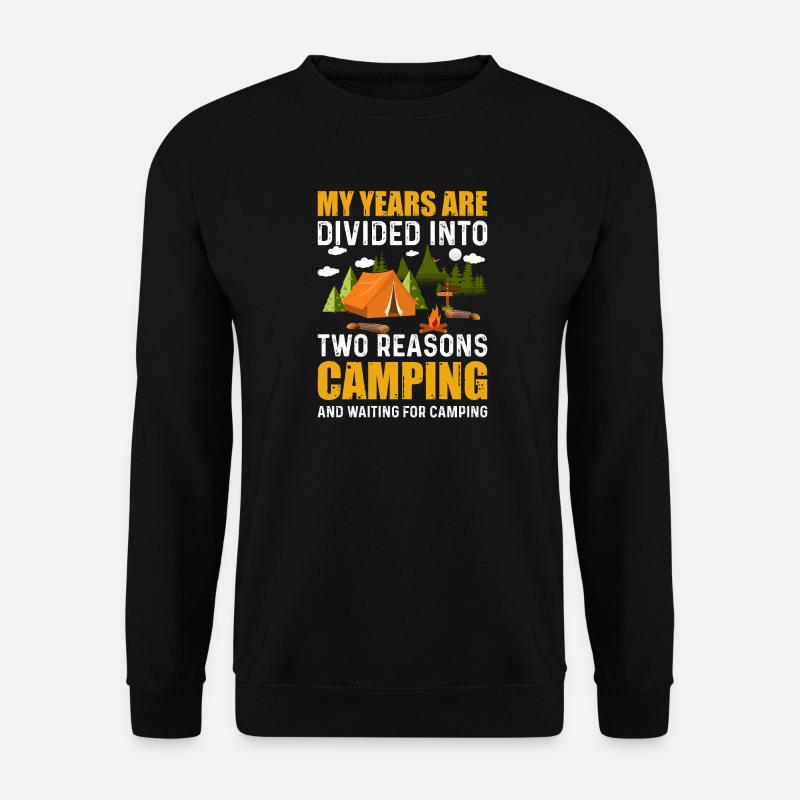 Camping - Unisex Pullover - Schwarz