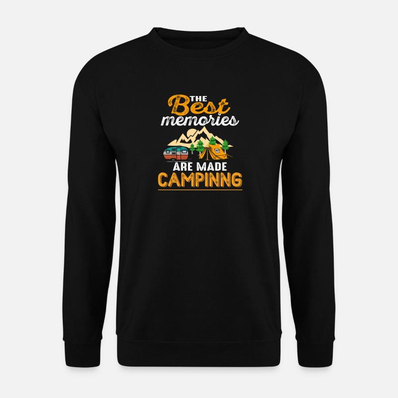 Camping - Unisex Pullover - Schwarz