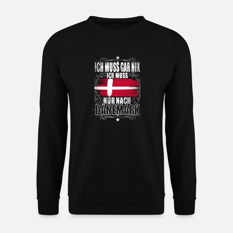 Dänemark - Unisex Pullover - Schwarz