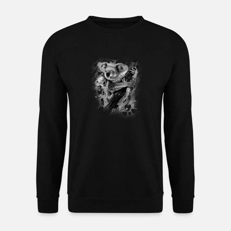Koala - Unisex Pullover - Schwarz
