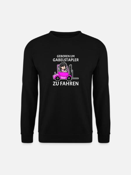 Staplerfahrer Damen Gabelstapler Stapler - Unisex Pullover - Schwarz