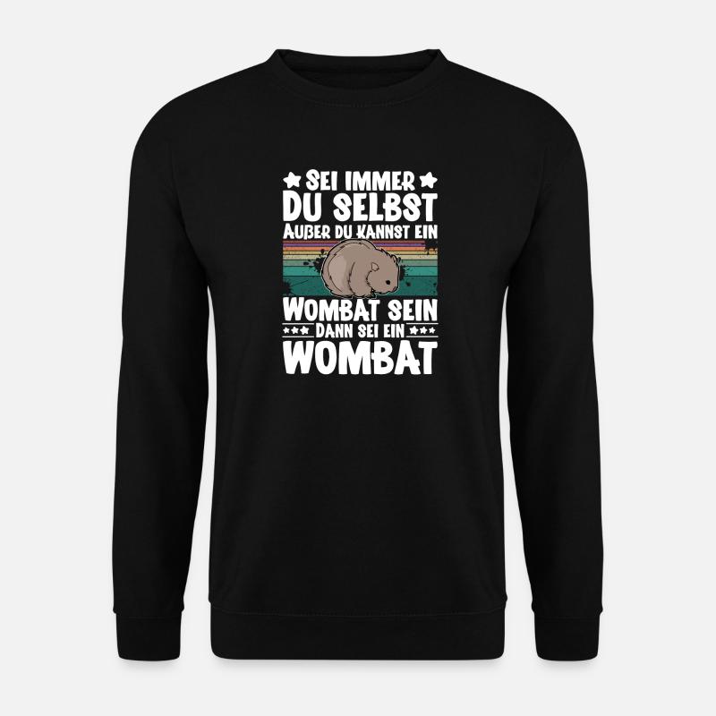 Wombat - Unisex Pullover - Schwarz