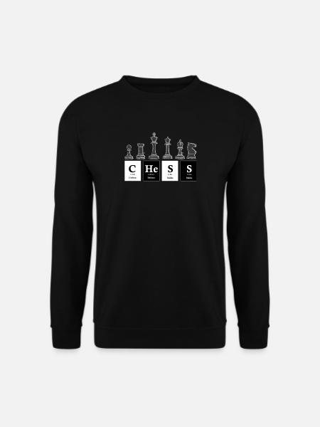 Chess Periodic Table Chess Player - Unisex Sweatshirt - black