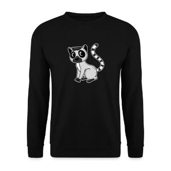 Lemur Primat Cadeau - Sweat-shirt Unisexe - noir - Devant - Alina (178cm) & Michal (187cm)
