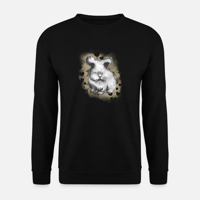 Hase Kaninchen - Unisex Pullover - Schwarz