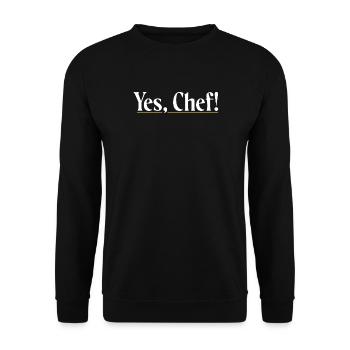 Chef cuisinier Cuisine - Sweat-shirt Unisexe - noir - Devant - Alina (178cm) & Michal (187cm)