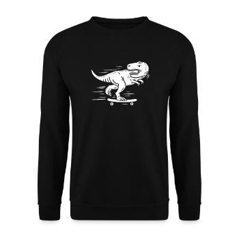 Longboard Longboarder Skater - Sweat-shirt Unisexe - noir - Devant - Alina (178cm) & Michal (187cm)
