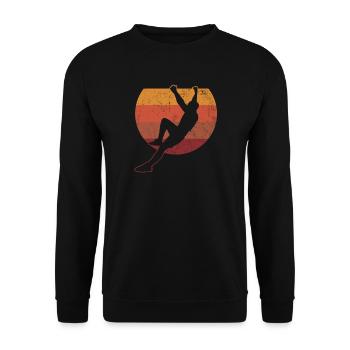 Escalade Bloc Vintage - Sweat-shirt Unisexe - noir - Devant - Alina (178cm) & Michal (187cm)