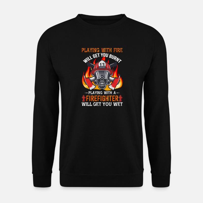 Firefighter - Unisex Sweatshirt - black