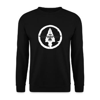 Geometric Spring Icon - Unisex Sweatshirt - black - Front - Alina (178cm) & Michal (187cm)