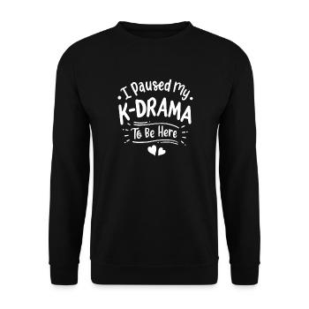 K-Drama Korean Drama - Unisex Sweatshirt - black - Front - Alina (178cm) & Michal (187cm)