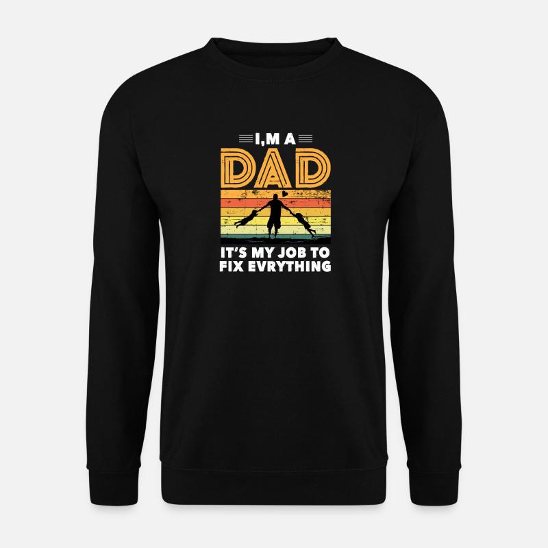 Papa Vater - Unisex Pullover - Schwarz