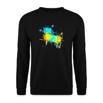 Pinball - Unisex Sweatshirt - black - Front - Alina (178cm) & Michal (187cm)