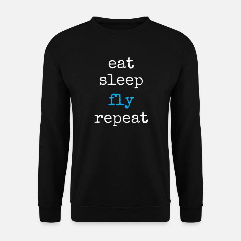 Pilot Flying - Unisex Sweatshirt - black