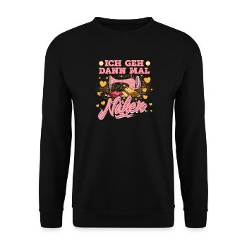 Nähen - Unisex Pullover - Schwarz - Vorne - Alina (178cm) & Michal (187cm)