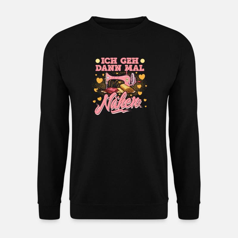 Nähen - Unisex Pullover - Schwarz
