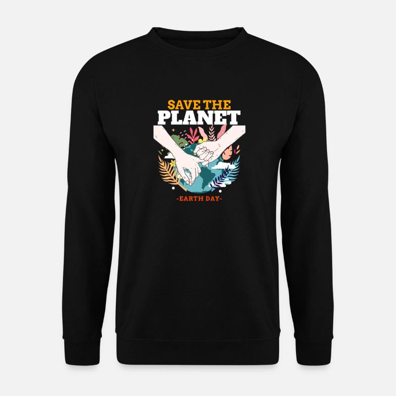 Rettet die Erde – Earth Day - Unisex Pullover - Schwarz