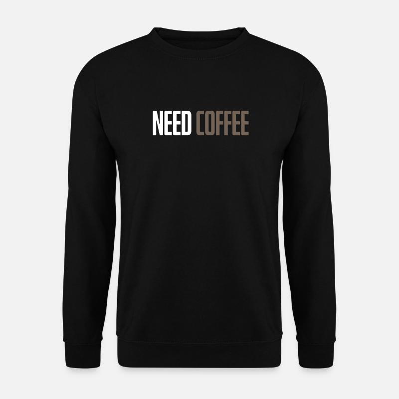 Kaffee - Unisex Pullover - Schwarz