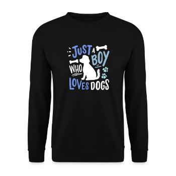 Chien Amoureux des chiens - Sweat-shirt Unisexe - noir - Devant - Alina (178cm) & Michal (187cm)